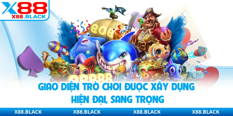 Giao diện trò chơi được xây dựng hiện đại, sang trọng