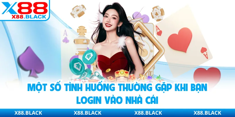 Một số tình huống thường gặp khi bạn login vào nhà cái